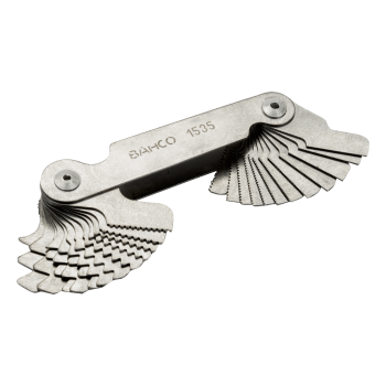 Medidores de inclinação de parafusos com métrica 60º
 - 1535