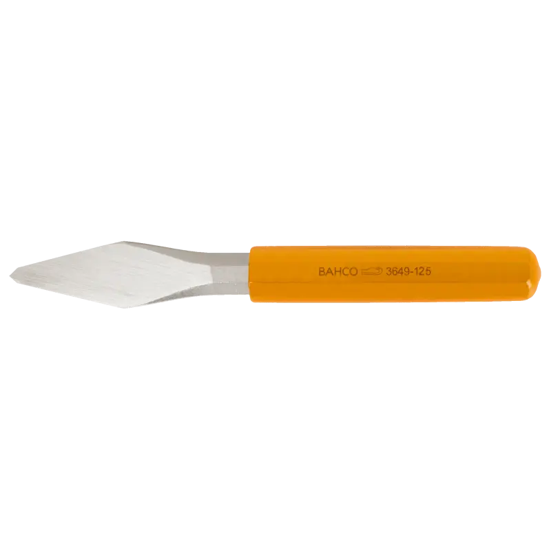 Formão com haste octogonal plana e revestimento de plástico 125 mm
- 3649-125 Formão com haste octogonal plana e revestimento de plástico 125 mm
- 3649-125