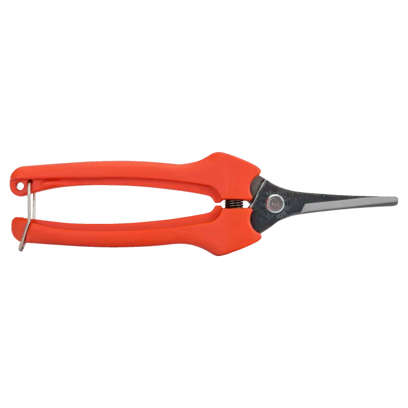 Tesoura de vindima comprida de 6 mm com cabo de fibra de vidro 190 mm
- P128-19 Tesoura de vindima comprida de 6 mm com cabo de fibra de vidro 190 mm
- P128-19