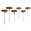 Jogo Chaves Cabo T Torx 6 peças
- 903T-2 Jogo Chaves Cabo T Torx 6 peças
- 903T-2