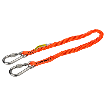 Correias laranja de alta visibilidade com mosquetão fixo 3 kg
 - 3875-LY70