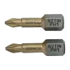 Pontas para aparafusadora de torção em estanho 1/4" para parafusos Phillips de PH1 - 25 mm - 10 Pcs/Caixa de plástico
- 62TIN/PH1 Pontas para aparafusadora de torção em estanho 1/4" para parafusos Phillips de PH1 - 25 mm - 10 Pcs/Caixa de plástico
- 62TIN/PH1