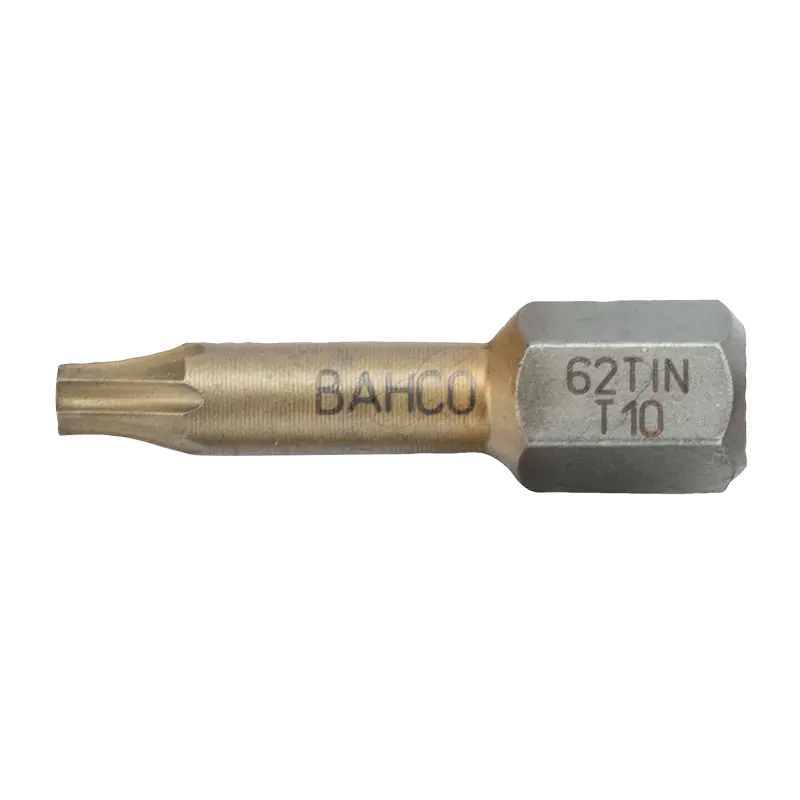 Pontas para aparafusadora de torção em estanho 1/4" para parafusos TORX® de T30 - 25 mm - 10 Pcs/Caixa de plástico
- 62TIN/T30 Pontas para aparafusadora de torção em estanho 1/4" para parafusos TORX® de T30 - 25 mm - 10 Pcs/Caixa de plástico
- 62TIN/T30