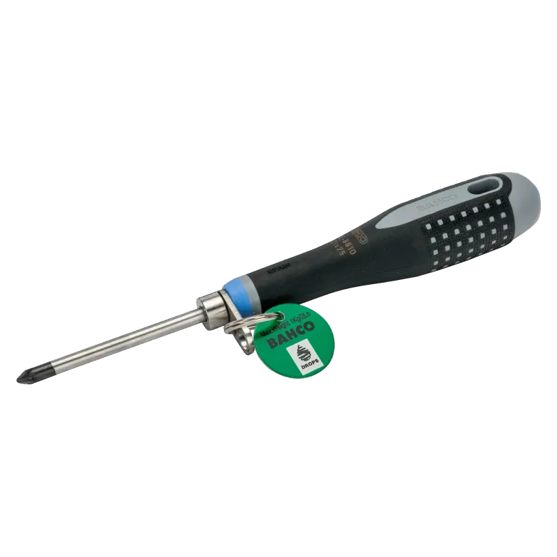 Chave parafusos ERGO™ p/parafusos Pozidriv c/bucha segurança
- TAHBE-8820 Chave parafusos ERGO™ p/parafusos Pozidriv c/bucha segurança
- TAHBE-8820