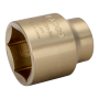 Chave de caixa 1/2" antichispa com perfil sextavado em bronze de 36 mm
 - NS220-36
