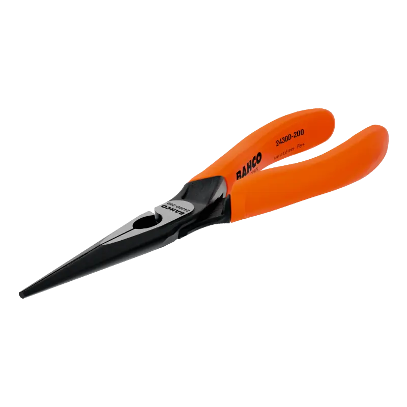 Alicates de pontas longas com pegas de monomaterial e acabamento em fosfato(140 mm) Embalagem industrial
 - 2430 D-140 IP