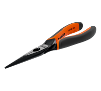 Alicates de pontas compridas ERGO™ com pegas de dois componentes e abertura automática e acabamento em fosfato(140 mm)
- 2430 G-140
