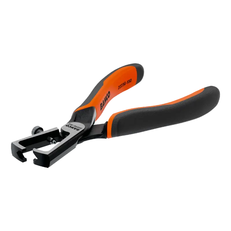 Alicates para descarnar ERGO™ com pegas de dois componentes e abertura automática e acabamento em fosfato(150 mm)
- 2223 G-150 Alicates para descarnar ERGO™ com pegas de dois componentes e abertura automática e acabamento em fosfato(150 mm)
- 2223 G-150