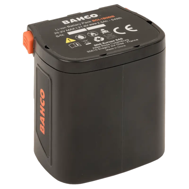 Baterias de iões de lítio compactas de 54 Wh
 - BCL1B06IB