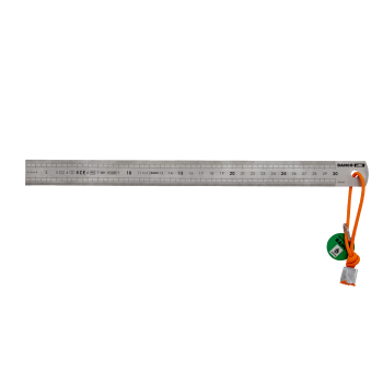 Réguas métricas de aço inoxidável com laço de arame têxtil Dyneema - 300 mm
 - TAHSR300-MM Réguas métricas de aço inoxidável com laço de arame têxtil Dyneema - 300 mm
 - TAHSR300-MM