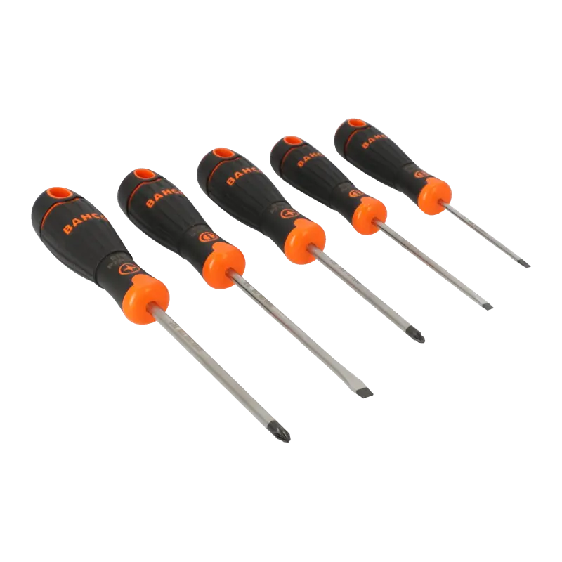 Jogo de chave de parafusos BahcoFit, 5 peças
- B219.015 Jogo de chave de parafusos BahcoFit, 5 peças
- B219.015