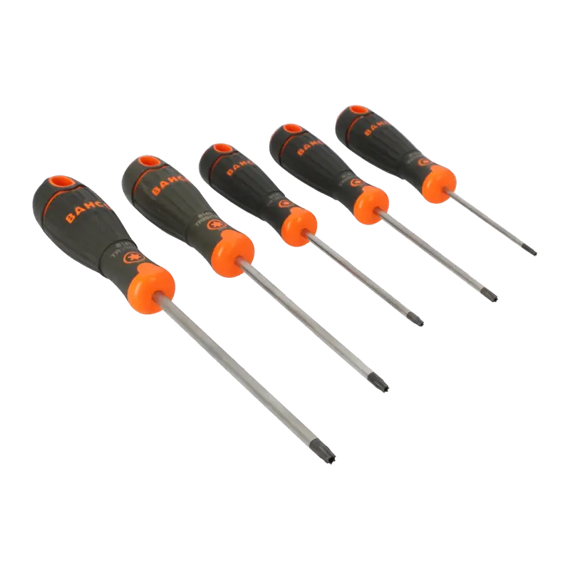 Jogo de chave de parafusos BahcoFit, 5 peças
- B219.035 Jogo de chave de parafusos BahcoFit, 5 peças
- B219.035