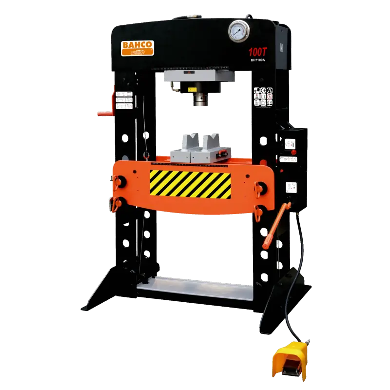 Prensa hidráulica/pneumática de 100 T
- BH7100A Prensa hidráulica/pneumática de 100 T
- BH7100A