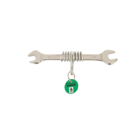 Chave de extremidade aberta dupla com mola de segurança de 6 mm x 7 mm
- TAH6M-6-7