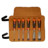 Conjunto de cinzel à prova de fendas ERGO™ em bolsa de rolo de couro - 6 peças
- 434-S6-LR Conjunto de cinzel à prova de fendas ERGO™ em bolsa de rolo de couro - 6 peças
- 434-S6-LR