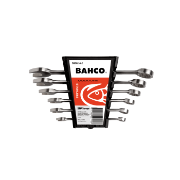 Conjuntos de chaves boca luneta em aço inoxidável, mm
 - SS002-6-2