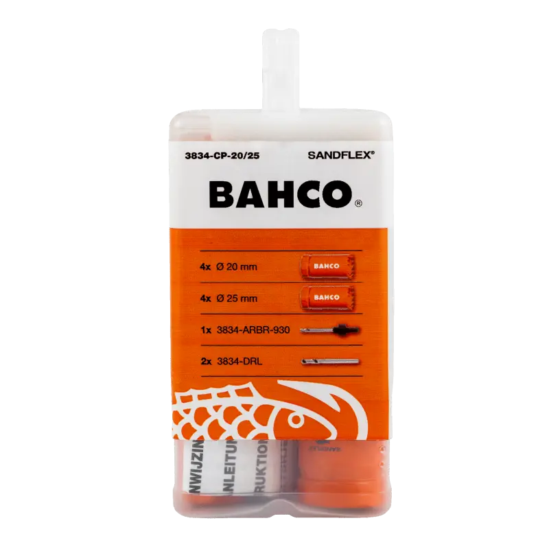Conjunto de serras craneanas em bimetal Sandflex® 20x4 mm + 25x4 mm - 11 peças
- 3834-CP-20/25 Conjunto de serras craneanas em bimetal Sandflex® 20x4 mm + 25x4 mm - 11 peças
- 3834-CP-20/25