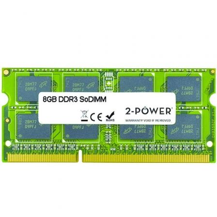 Memoria RAM 2-Power MultiSpeed 8GB/ DDR3L/ 1066/ 1333/ 1600MHz/ 1.35V/ CL7/9/11/ SODIMM Memoria RAM 2-Power MultiSpeed 8GB/ DDR3L/ 1066/ 1333/ 1600MHz/ 1.35V/ CL7/9/11/ SODIMM