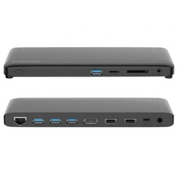 Docking USB Tipo-C 2-Power DOC0117A/ 4xUSB/ 1xUSB Tipo-C PD/ 2xHDMI/ 1xDisplayPort/ 1xJack/ 1xRJ45/ 1xLector Tarjetas SD/ Gris Docking USB Tipo-C 2-Power DOC0117A/ 4xUSB/ 1xUSB Tipo-C PD/ 2xHDMI/ 1xDisplayPort/ 1xJack/ 1xRJ45/ 1xLector Tarjetas SD/ Gris