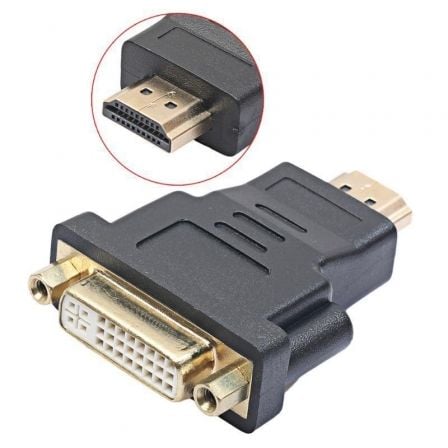 Adaptador DVI 3GO ADVIHDMI/ DVI Hembra - HDMI Macho Adaptador DVI 3GO ADVIHDMI/ DVI Hembra - HDMI Macho
