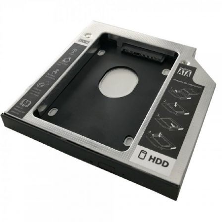 Adaptador DVD a Disco HD/SSD 3GO HDDCADDY127/ Incluye Destornillador y Tornillos Adaptador DVD a Disco HD/SSD 3GO HDDCADDY127/ Incluye Destornillador y Tornillos