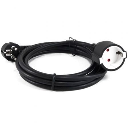 Cable Alargador de Alimentación 3GO AL3M/ CEE7 Macho - CEE7 Hembra/ 3m/ Negro Cable Alargador de Alimentación 3GO AL3M/ CEE7 Macho - CEE7 Hembra/ 3m/ Negro