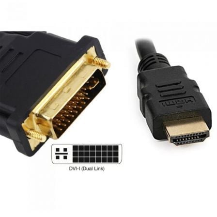 Cable HDMI 3GO CDVIHDMI/ HDMI Macho - DVI Macho/ 1.8m/ Negro Cable HDMI 3GO CDVIHDMI/ HDMI Macho - DVI Macho/ 1.8m/ Negro