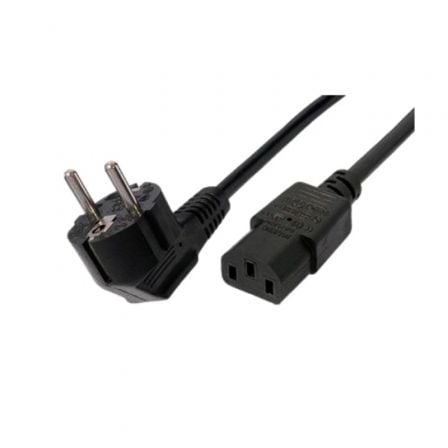 Cable Alimentación 3GO CPOWER/ CEE (7-7) Macho - C13 Hembra/ 2m/ Negro Cable Alimentación 3GO CPOWER/ CEE (7-7) Macho - C13 Hembra/ 2m/ Negro