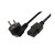 Cable Alimentación 3GO CPOWER/ CEE (7-7) Macho - C13 Hembra/ 2m/ Negro