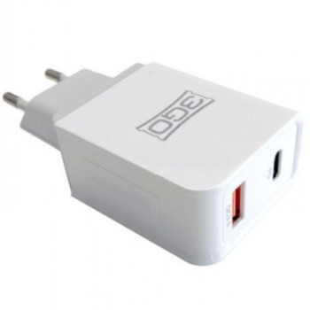 Cargador de Pared 3GO ALMUSBCQC3/ 1xUSB/ 1xUSB Tipo-C/ 18W Cargador de Pared 3GO ALMUSBCQC3/ 1xUSB/ 1xUSB Tipo-C/ 18W
