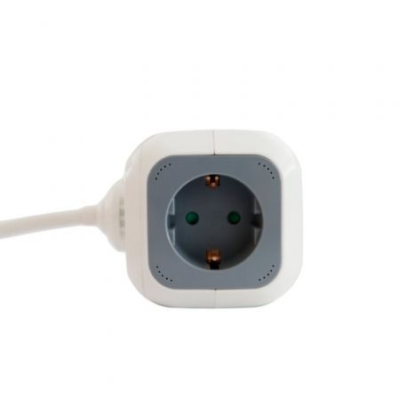 Regleta 3GO REG4CUBEUSB/ 4 Tomas de corriente/ 2 USB/ Cable 1.4m/ Blanca y Gris Regleta 3GO REG4CUBEUSB/ 4 Tomas de corriente/ 2 USB/ Cable 1.4m/ Blanca y Gris