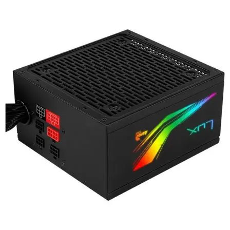 Fuente de Alimentación Aerocool LUX RGB 650M/ 650W/ Ventilador 12cm/ 80 Plus Bronze Fuente de Alimentación Aerocool LUX RGB 650M/ 650W/ Ventilador 12cm/ 80 Plus Bronze