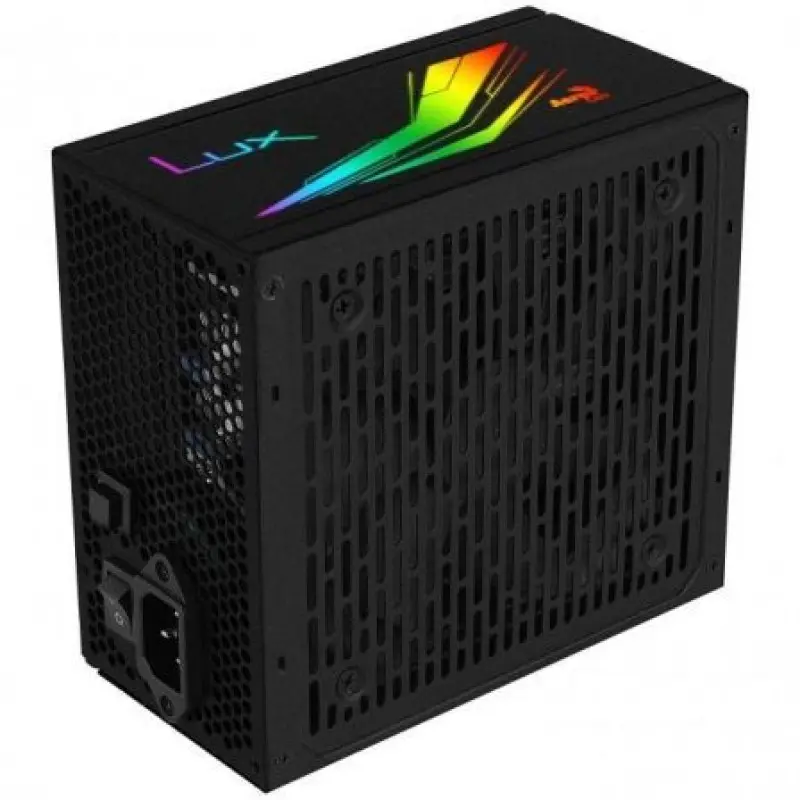 Fuente de Alimentación Aerocool LUX RGB 650M/ 650W/ Ventilador 12cm/ 80 Plus Bronze Fuente de Alimentación Aerocool LUX RGB 650M/ 650W/ Ventilador 12cm/ 80 Plus Bronze