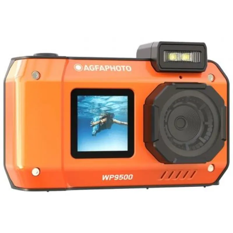 Cámara Digital Deportiva AgfaPhoto Realishot WP9500/ 24MP/ Naranja Cámara Digital Deportiva AgfaPhoto Realishot WP9500/ 24MP/ Naranja