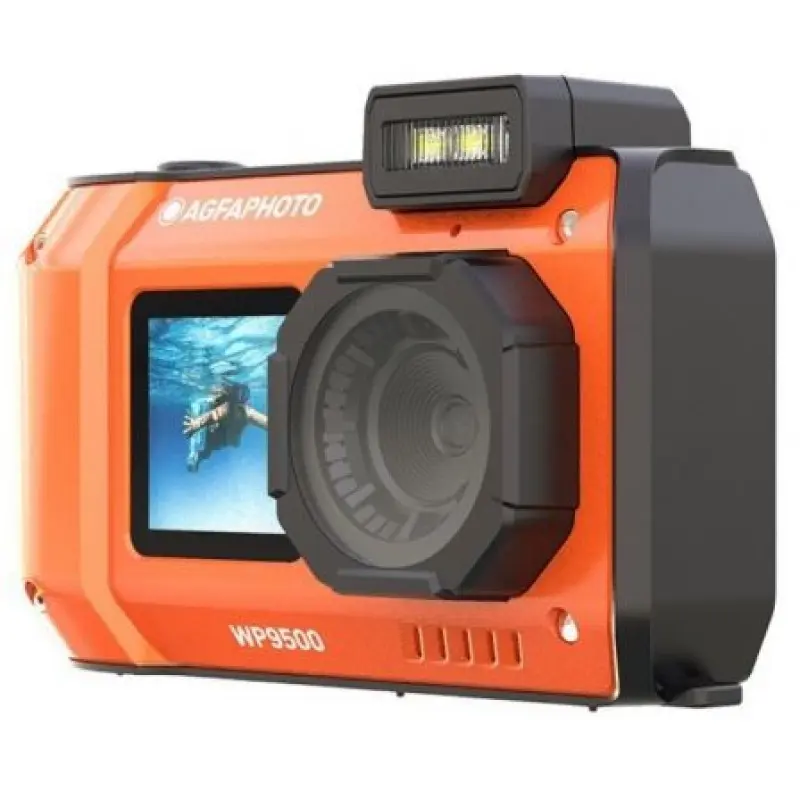 Cámara Digital Deportiva AgfaPhoto Realishot WP9500/ 24MP/ Naranja Cámara Digital Deportiva AgfaPhoto Realishot WP9500/ 24MP/ Naranja
