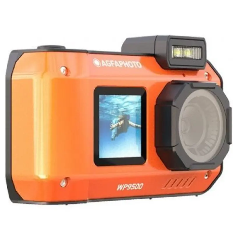 Cámara Digital Deportiva AgfaPhoto Realishot WP9500/ 24MP/ Naranja Cámara Digital Deportiva AgfaPhoto Realishot WP9500/ 24MP/ Naranja
