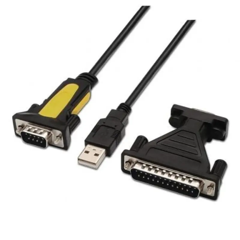Cable Conversor impresora Aisens A104-0039/ USB Macho - DB9 Macho/ 1.8m/ Negro Cable Conversor impresora Aisens A104-0039/ USB Macho - DB9 Macho/ 1.8m/ Negro