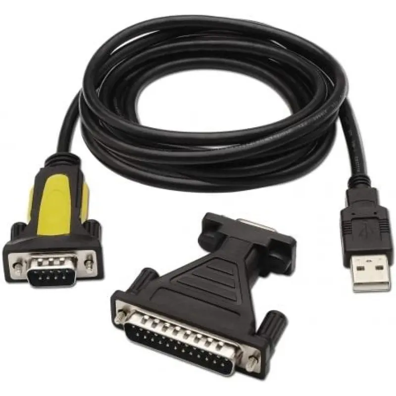Cable Conversor impresora Aisens A104-0039/ USB Macho - DB9 Macho/ 1.8m/ Negro Cable Conversor impresora Aisens A104-0039/ USB Macho - DB9 Macho/ 1.8m/ Negro