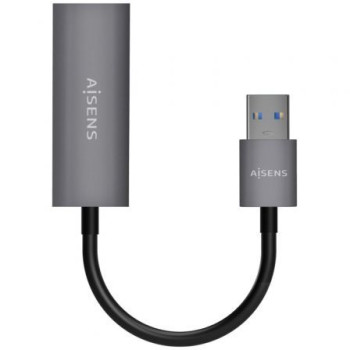 Adaptador USB 3.0 Aisens A106-0708/ USB Macho - RJ45 Hembra/ 15cm/ Gris Adaptador USB 3.0 Aisens A106-0708/ USB Macho - RJ45 Hembra/ 15cm/ Gris