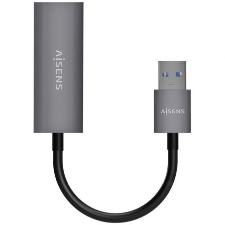 Adaptador USB 3.0 Aisens A106-0708/ USB Macho - RJ45 Hembra/ 15cm/ Gris Adaptador USB 3.0 Aisens A106-0708/ USB Macho - RJ45 Hembra/ 15cm/ Gris