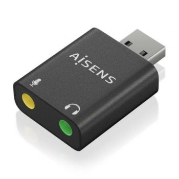 Tarjeta de Sonido Aisens A106-0768/ USB Macho - 2x Jack 3.5 Hembra Tarjeta de Sonido Aisens A106-0768/ USB Macho - 2x Jack 3.5 Hembra