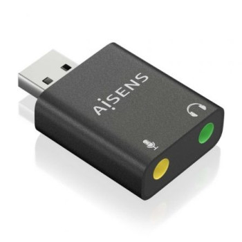 Tarjeta de Sonido Aisens A106-0768/ USB Macho - 2x Jack 3.5 Hembra Tarjeta de Sonido Aisens A106-0768/ USB Macho - 2x Jack 3.5 Hembra