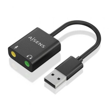 Tarjeta de Sonido Aisens A106-0769/ USB Macho - 2xJack 3.5 Hembra Tarjeta de Sonido Aisens A106-0769/ USB Macho - 2xJack 3.5 Hembra