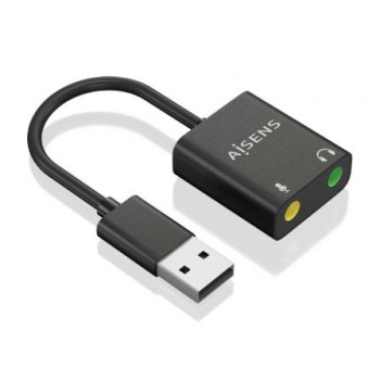 Tarjeta de Sonido Aisens A106-0769/ USB Macho - 2xJack 3.5 Hembra Tarjeta de Sonido Aisens A106-0769/ USB Macho - 2xJack 3.5 Hembra