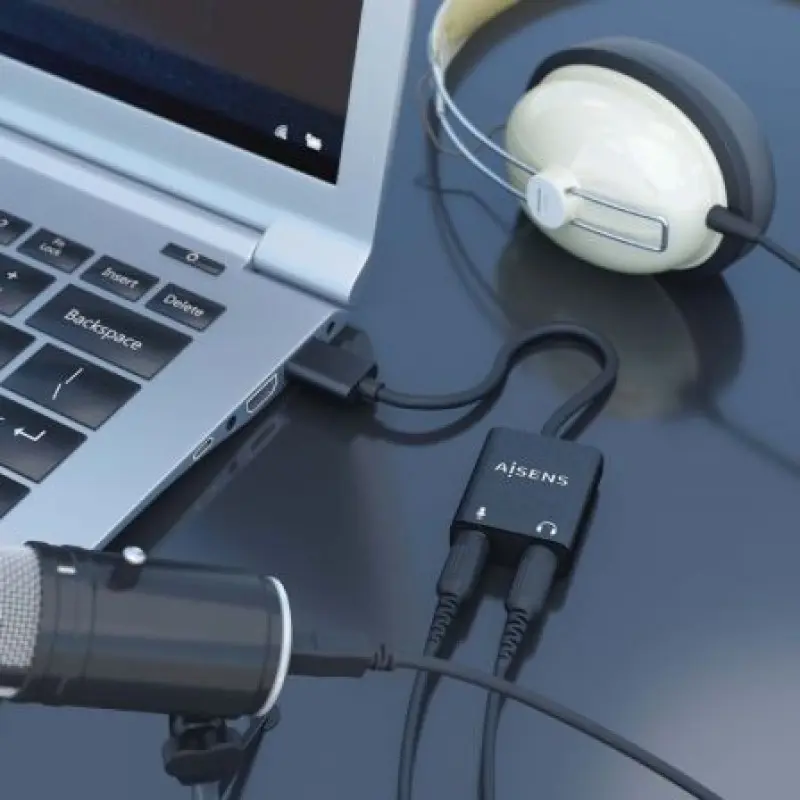 Tarjeta de Sonido Aisens A106-0769/ USB Macho - 2xJack 3.5 Hembra Tarjeta de Sonido Aisens A106-0769/ USB Macho - 2xJack 3.5 Hembra