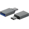 Adaptador USB 3.2 Aisens A108-0718/ USB Hembra - USB Tipo-C Macho/ Gris Adaptador USB 3.2 Aisens A108-0718/ USB Hembra - USB Tipo-C Macho/ Gris