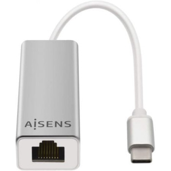 Adaptador USB Tipo-C - RJ45 Aisens A109-0341/ 1000Mbps/ USB Tipo-C Macho - RJ45 Hembra Adaptador USB Tipo-C - RJ45 Aisens A109-0341/ 1000Mbps/ USB Tipo-C Macho - RJ45 Hembra