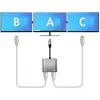 Conversor USB Tipo-C Aisens A109-0625/ 2x HDMI 4K SST MST Hembra - USB Tipo-C Macho - USB Hembra - USB Tipo-C Hembra