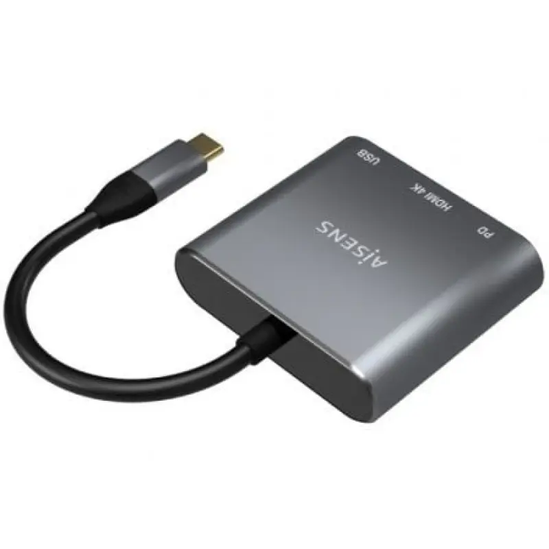 Conversor Aisens A109-0669/ USB Tipo-C Macho/ HDMI Hembra - USB Hembra - USB Tipo-C Hembra/ 15cm/ Gris Conversor Aisens A109-0669/ USB Tipo-C Macho/ HDMI Hembra - USB Hembra - USB Tipo-C Hembra/ 15cm/ Gris