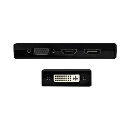 Conversor USB Tipo-C Aisens A109-0679/ HDMI Hembra - VGA Hembra - DVI Hembra - DisplayPort Hembra/ 15cm/ Negro Conversor USB Tipo-C Aisens A109-0679/ HDMI Hembra - VGA Hembra - DVI Hembra - DisplayPort Hembra/ 15cm/ Negro